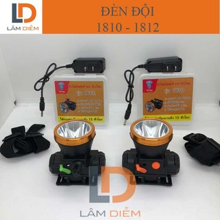 ĐÈN PIN SẠC ĐỘI ĐẦU GỌN NHẸ CÔNG TẮC CHỈNH 1810-1812