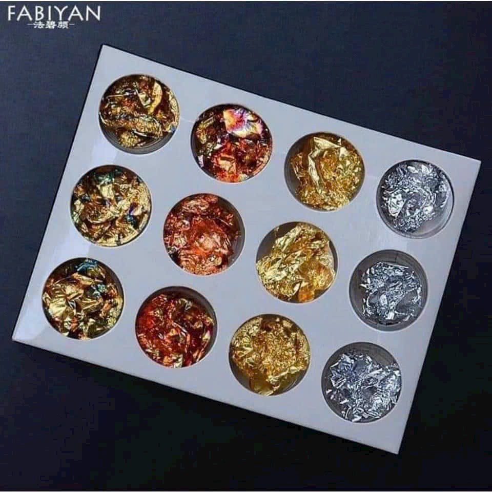 Set giấy bạc trang trí nail