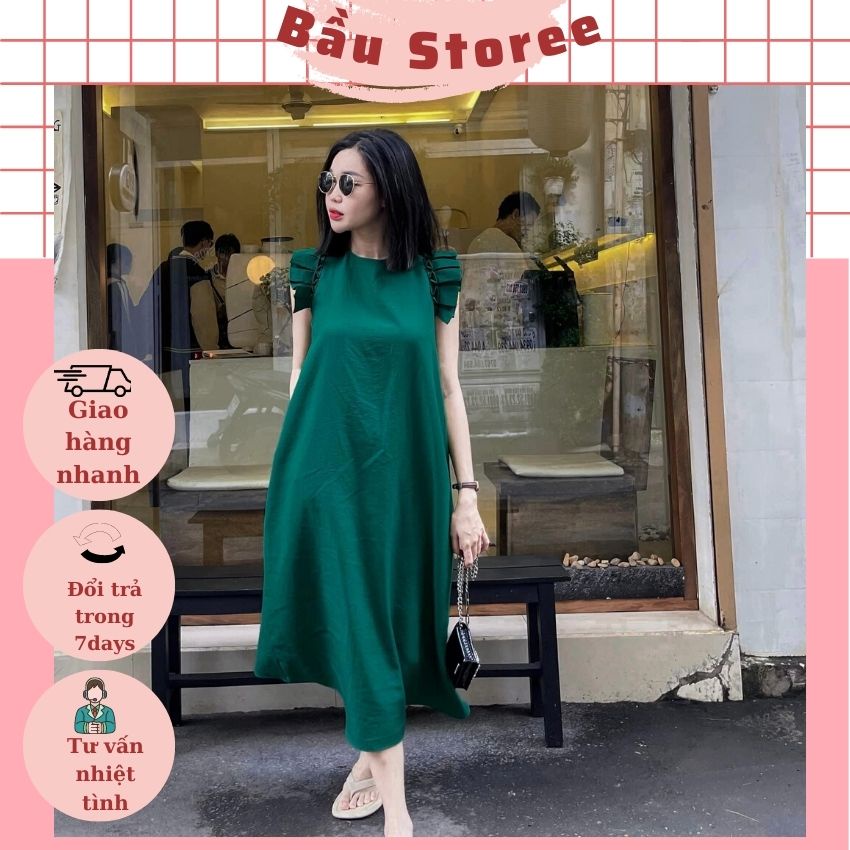 VÁY BẦU SÁT NÁCH CÁNH TIÊN ĐIỆU ĐÀ CHẤT THÔ MÁT THẤM HÚT MỒ HÔI- ĐẦM BẦU MÙA HÈ GIÁ RẺ MẶC ĐI LÀM ĐI CHƠI