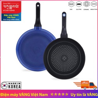 Chảo chống dính Hàn Quốc dùng cho bếp từ Kitchen Flower NY/2392 - 30cm nông lòng