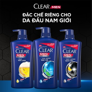 Dầu Gội Sạch Gàu Nam Clear Men Cool Sport Bạc Hà Mát Lạnh
