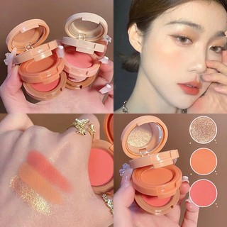 Phấn Má Hồng + Phấn Mắt + Phấn Bắt Sáng 3 Tầng Make Up Lung Linh