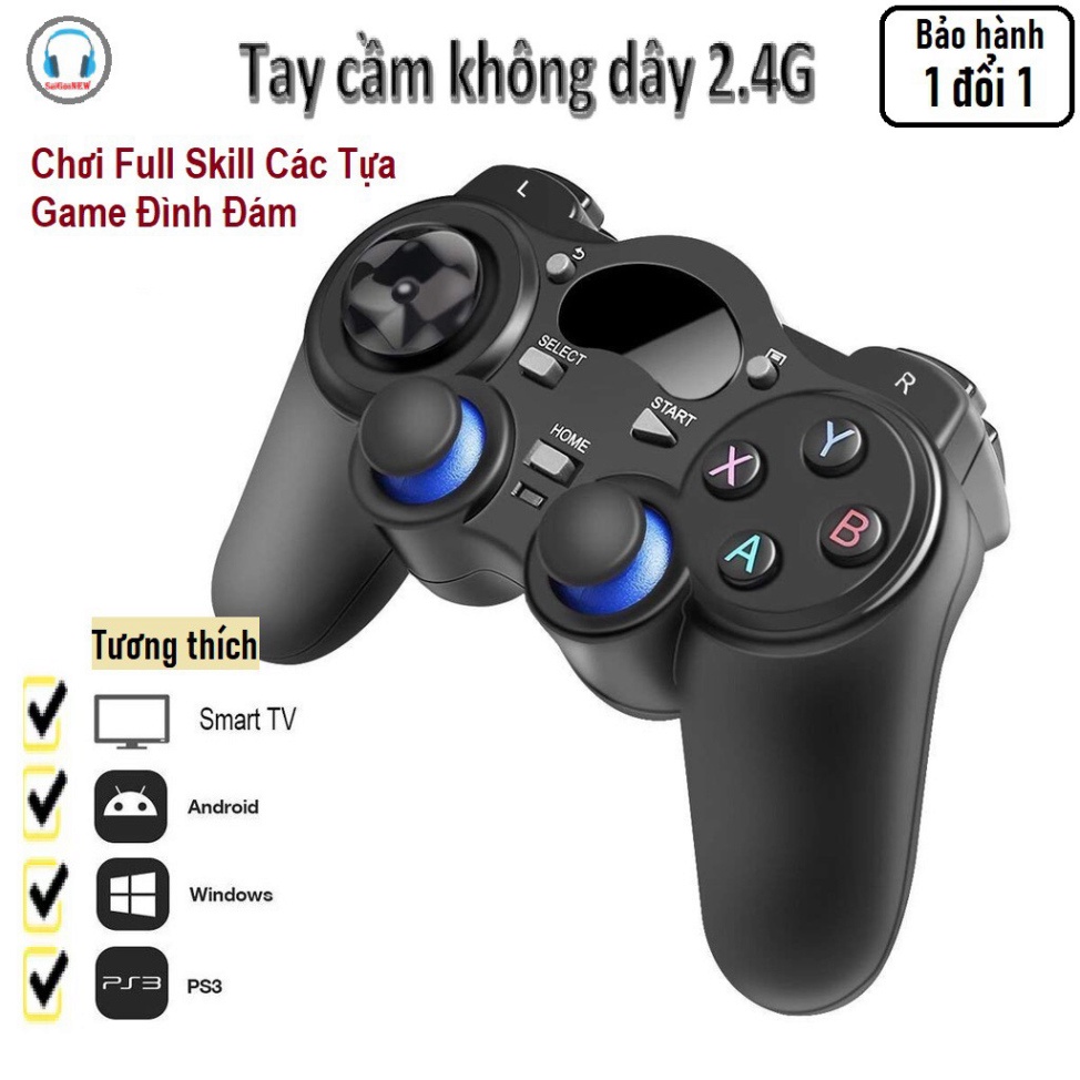 Tay cầm chơi game không dây GamePad 850M USB 2.4G - Tay cầm không dây cho PC, Laptop, Smart TV, TV box - Hàng mới về
