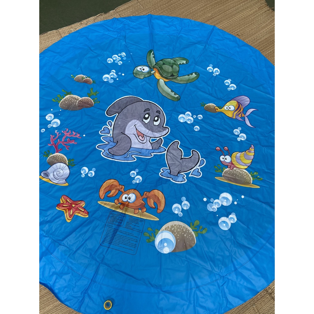 Thảm phao phun nước 170cm/150cm/100cm Bể bơi phao bơi, phao bơi cho bé, bể bơi phao