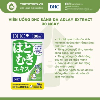 Viên uống DHC sáng da Adlay Extract 30 viên (30 ngày)