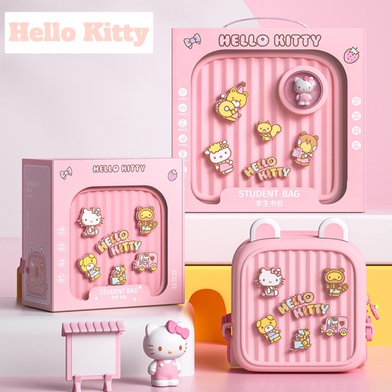 Balo Rich Kid Hello Kitty Siêu nhẹ chống gù lưng chính hãng Koool
