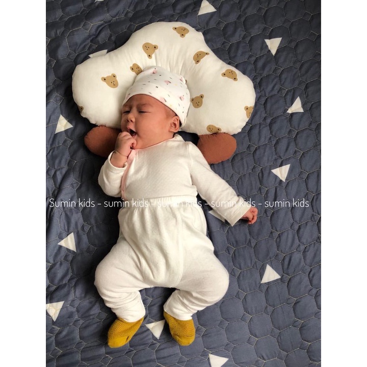 Gối ôm cho bé, gối chữ u cho bé sơ sinh hình Nấm SUMIN