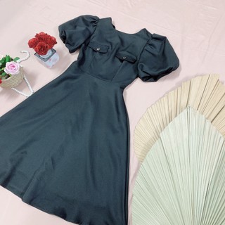 Đầm Dự Tiệc Tay Phồng Form Xòe