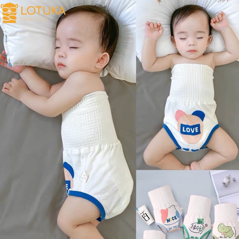 Quần Chip Che Bụng LOTUKA In Hình Dễ Thương Vải Mềm Mát Cho Bé Trai Bé Gái Từ 3-12kg