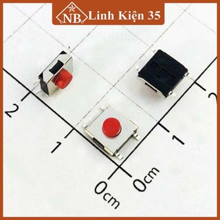 Nút nhấn 4 chân 6x6x5mm (đỏ -1 Con)