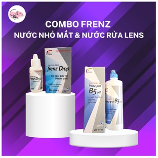 Combo nước ngâm lens và nhỏ mắt b5 pro frenz drop hàn quốc