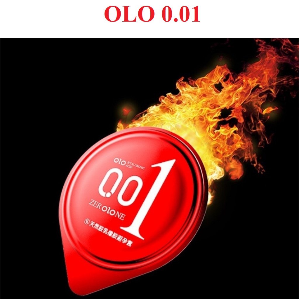 Bao cao su olo 001, [COMBO 2 hộp 20 bao], bcs siêu mỏng, olo đỏ truyền nhiệt,olo đen nhiều gel bôi trơn - 001store