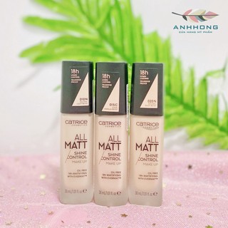 (Mẫu mới) Kem Nền Catrice All Matt Plus Shine Control Make Up 18h