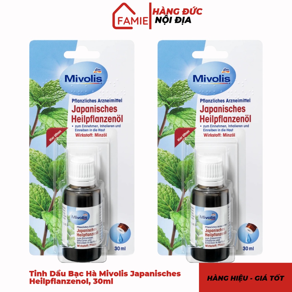 Tinh Dầu Bạc Hà Mivolis Japanisches Heilpflanzenol, 30 ml - Hàng Đức