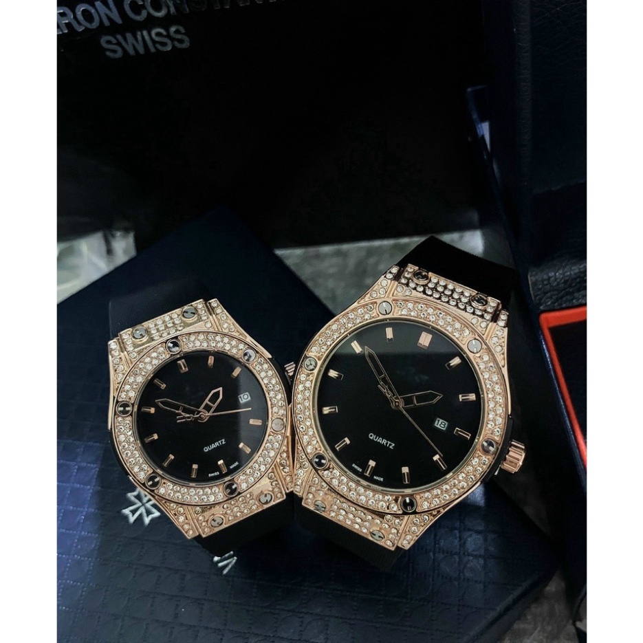 Đồng hồ HB601 nam, size 42-36 mm, dây thơm, hàng cao cấp, có bảo hành