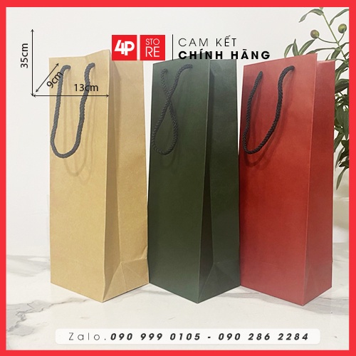 01 TÚI KRAFT 13 X 35 X 9 CM  - HỎA TỐC