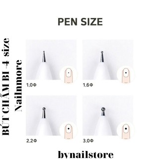 [Nailnmore] Bút chấm bi tạo kiểu móng tay Multi dotting pen 4 way (1pcs)