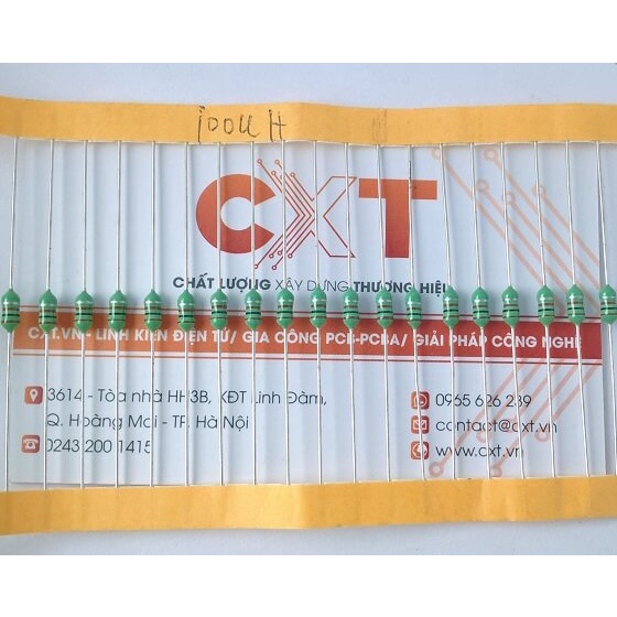 Cuộn Cảm Vạch 100uH 0307 1/4W (10c)
