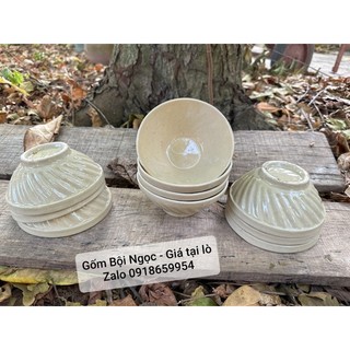 Bộ 10 chén bí xưa - chén canh - chén uống trà - chén ăn cơm - gốm lái thiêu - gốm xưa cho người hoài niệm