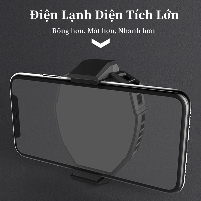 Quạt tản nhiệt điện thoại MEMO DL05| sò lạnh siêu mát có đèn led rgb, hiển thị nhiệt độ và phù hợp với tất cả điện thoại