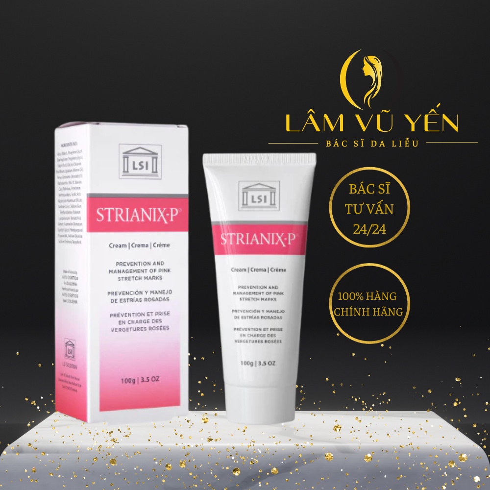 Kem chống rạn da STRIANIX-P 100g phòng và làm mờ RẠN ĐỎ - Dr. Lâm Vũ Yến