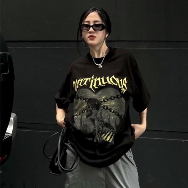 Áo thun Continuous - CTNS - SKELETON/ Black