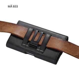Bao da điện thoại đeo thắt lưng Mã B33