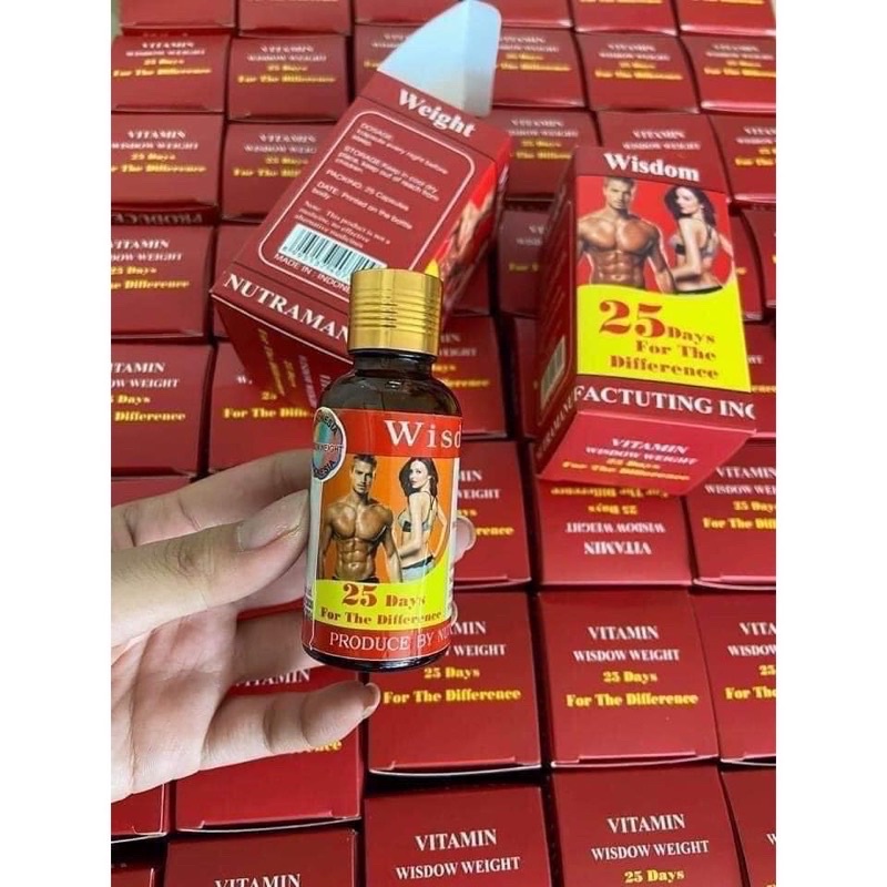 Tăng Cân Wisdom Weight Vitamin Hỗ Trợ Tăng Cân Giúp Ăn Ngon Ngủ Ngon tăng Khả Năng Hấp Thụ Thức Ăn Hàng Chuẩn Hộp 25Viên