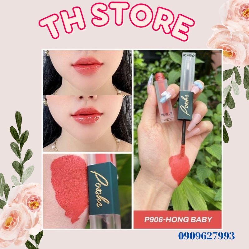 Son POSSHE 2 Đầu Siêu Lì Không Trôi - Mua 1 Cây tặng Sáp Tẩy TrangHÀNG CHÍNH HÃNG