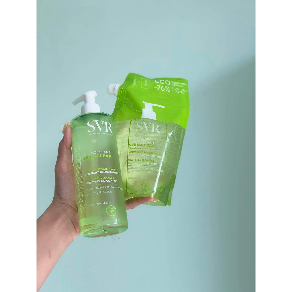 Gel Rửa Mặt SVR Không Chứa Xà Phòng Cho Da Dầu 400ml
