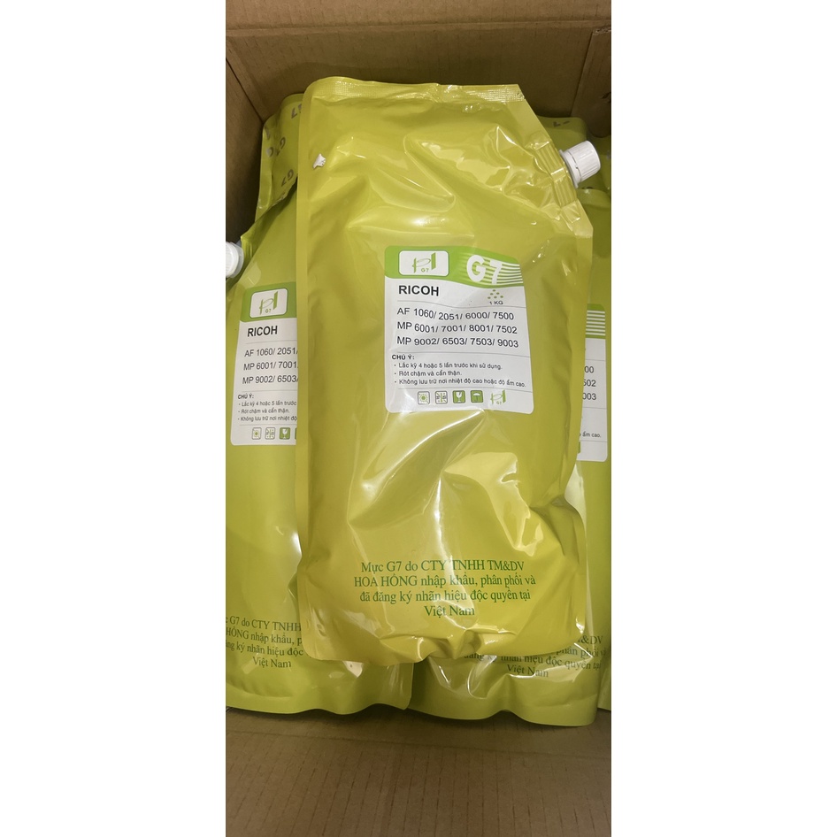 Mực G7 sử dụng cho máy Photocopy Ricoh 1060/2051/6000/7500//6001/7001/8001/8000/7502/9002/6503/7503/9003