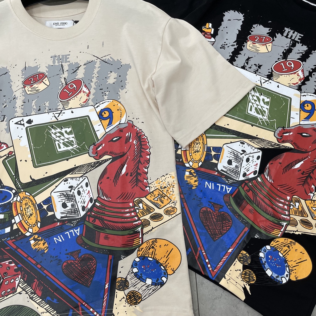 Áo thun KUN SHOP gamble tee áo thun nam nữ oversize from rộng kunshopunisex4