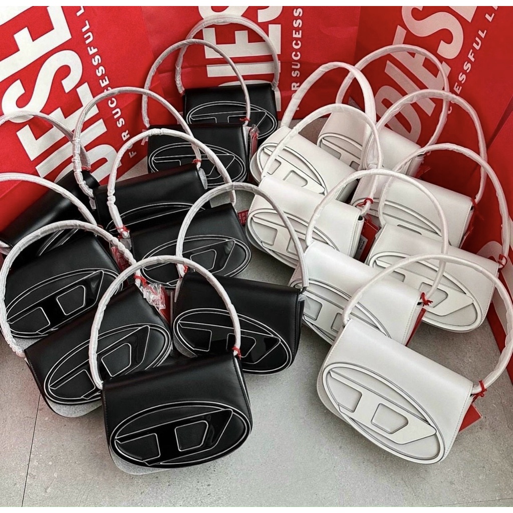 Túi kẹp nách nữ túi die.sel kẹp nách size 20 kèm dây đeo chéo cá tính fullbox xịn - ZENI.STORE