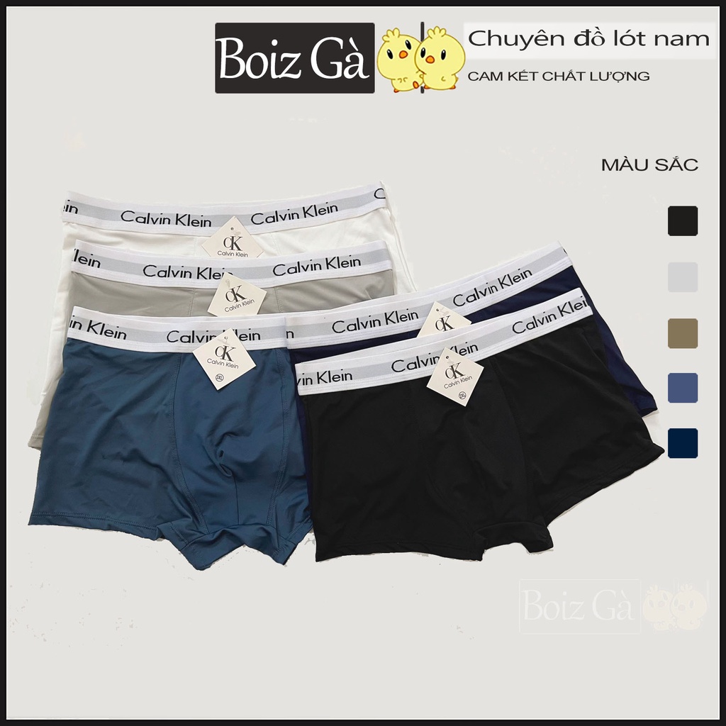 Quần lót nam boxer cao cấp chất thun lạnh đẹp quần sịp nam đùi mềm mại co dãn CB Boiz Gà