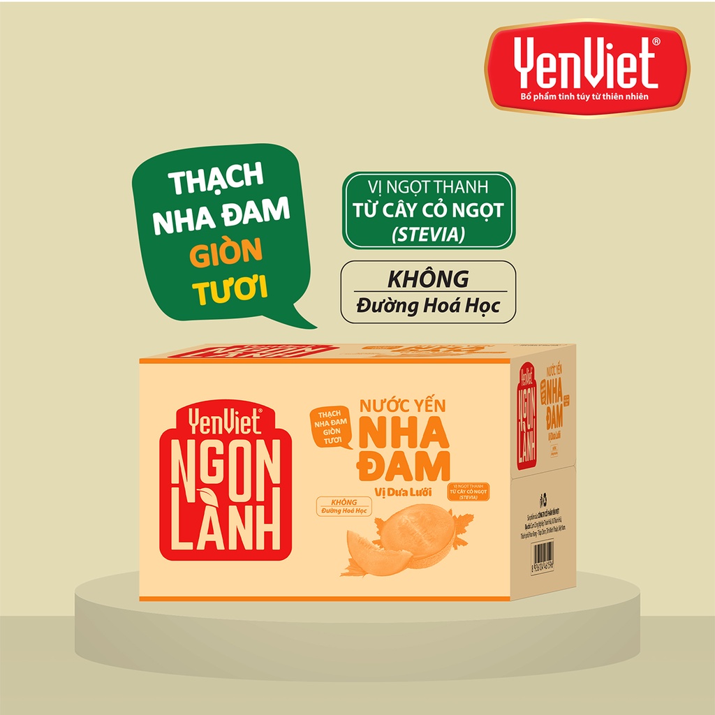 Nước Yến Nha Đam YenViet Ngon Lành [Thùng 24 chai]