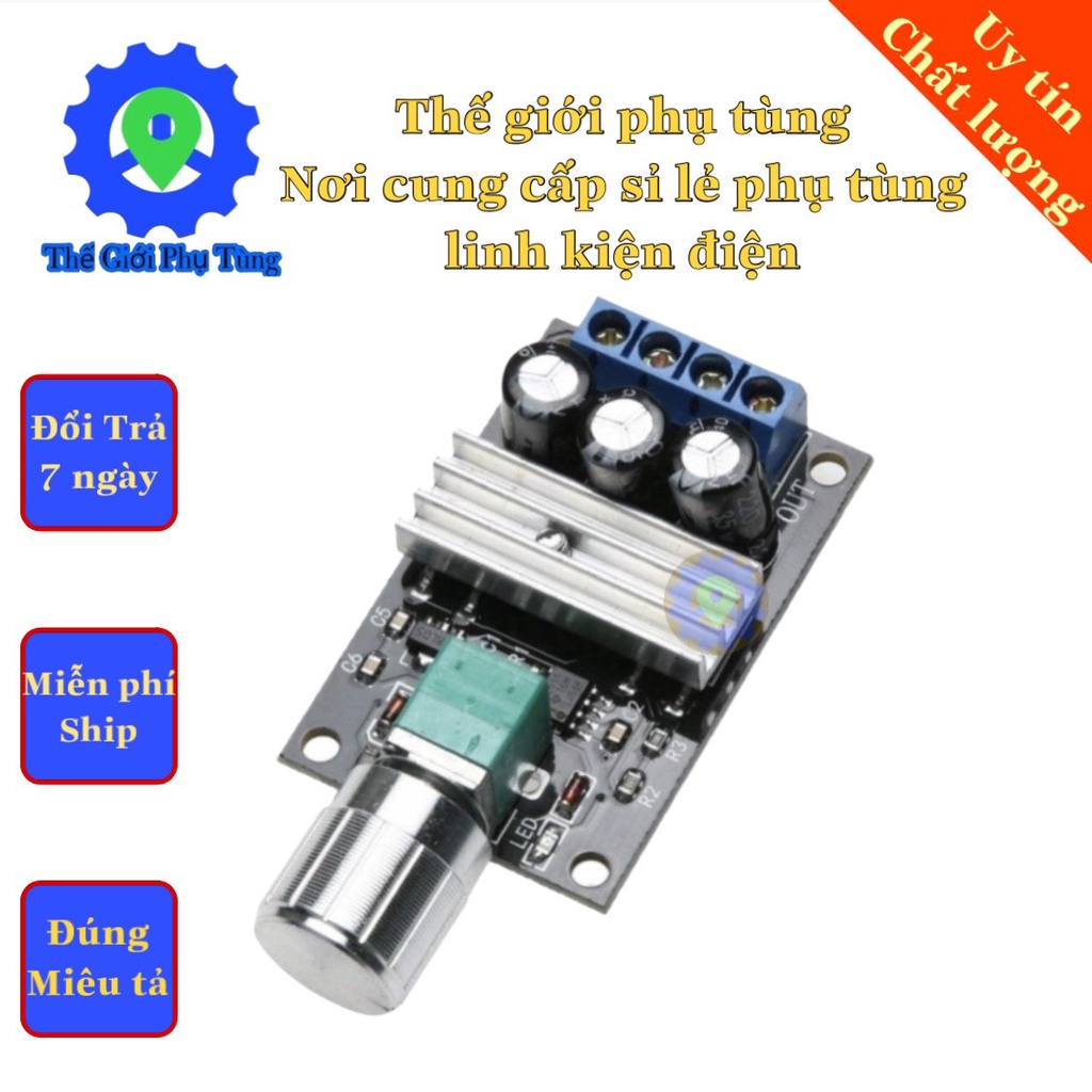 Điều Tốc Điều Khiển Tốc Độ Động Cơ Dc 6V 12v 18V 21V Motor 550 Hoặc 775 Các Motor nhỏ 6V