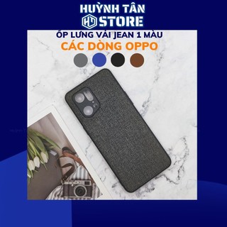 Ốp lưng oppo find x6 pro x3 pro x5 pro x2 pro chống vân tay nhựa cứng viền đen giả vải JEAN 1 màu
