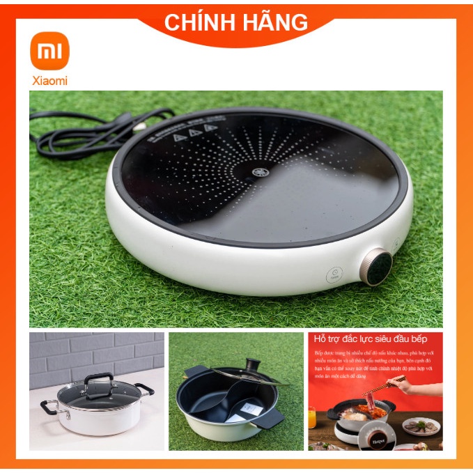 Combo Bếp từ Xiaomi Zhiwu Zhu với 99 mức nhiệt kèm Nồi