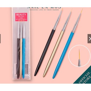 Set 3 cây cọ nét Beauty - Cọ vẽ chuyên dụng cho dân làm móng, bộ cọ nét 3 cây