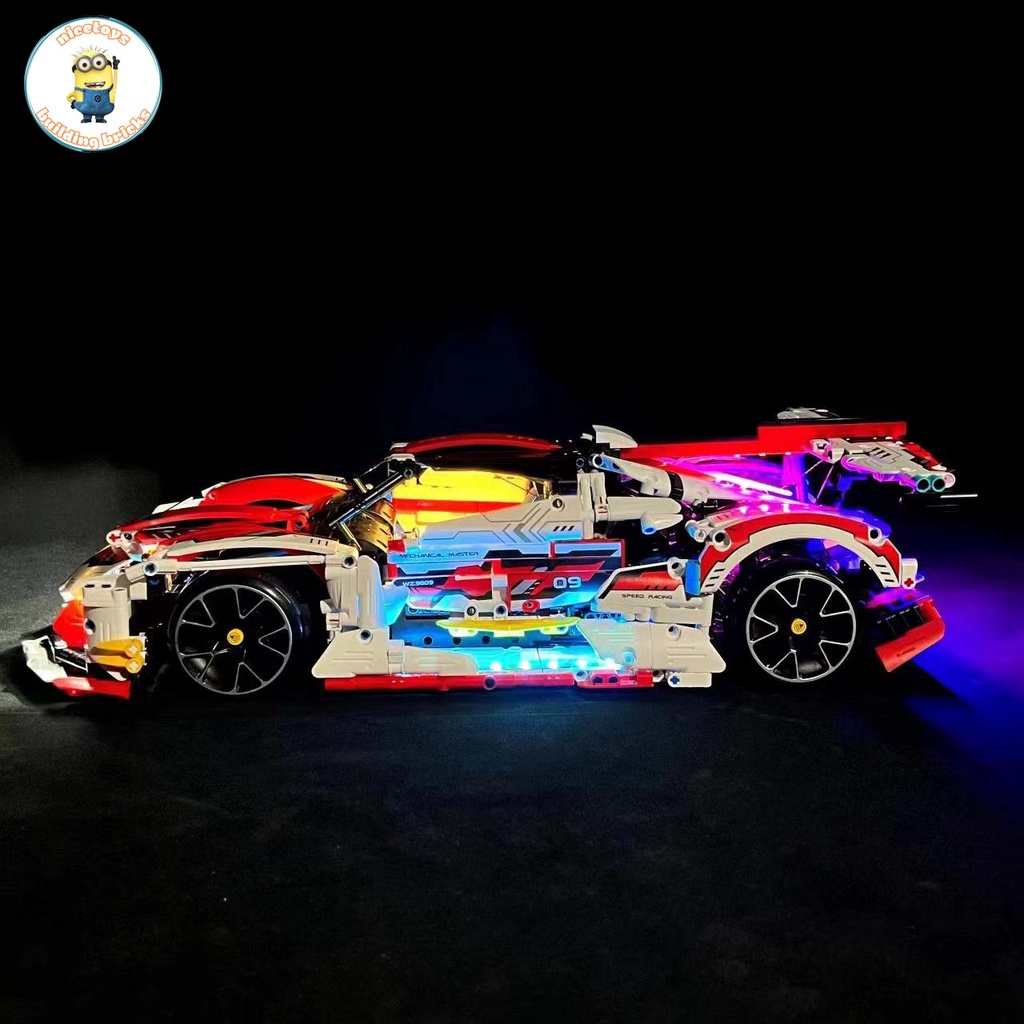 Đồ Chơi Lắp Ráp LEGO TECHNIC Mô Hình Siêu Xe Thể Thao Apollo Intensa Emozione Điều Khiển Từ Xa RC IM 9809 Với 2700+PCS