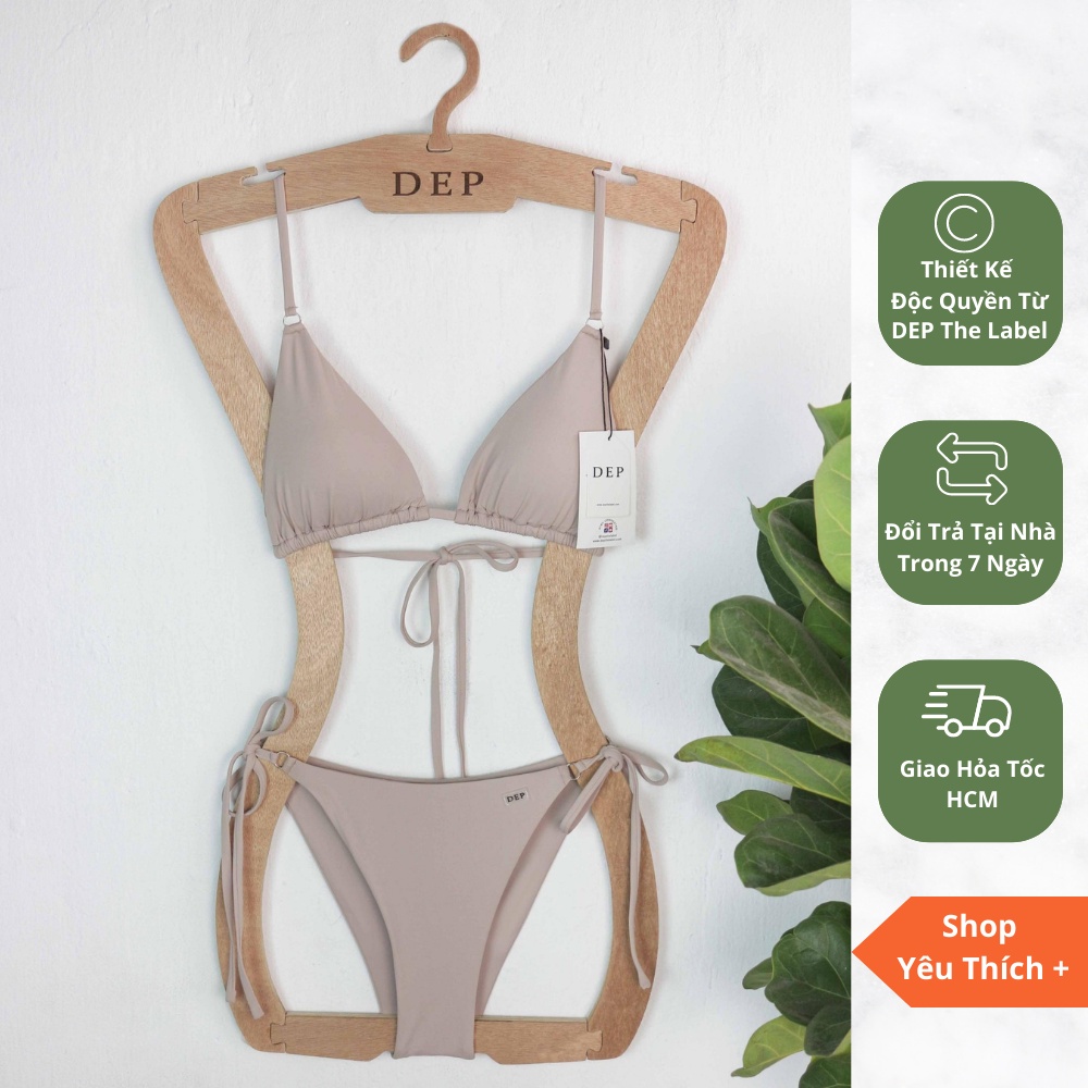 Bikini đi biển hai mảnh sexy Fiji màu Dark Nude - Đồ bơi nữ thắt dây quyến rũ gợi cảm cao cấp - Đẹp Bikini