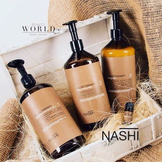 DẦU GỘI XẢ NASHI FILLER 1-3 1000ML - BỘ PHỤC HỒI NASHI 123