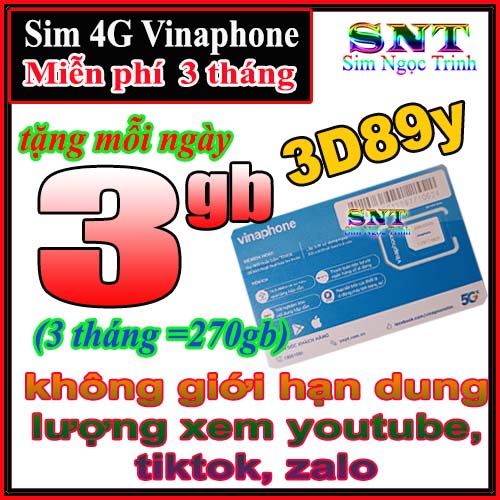 Sim 4G Vina VD149 Miễn Phí Data  6GB/  1 Ngày Và Gọi 12 Tháng Không Cần Nạp Tiền