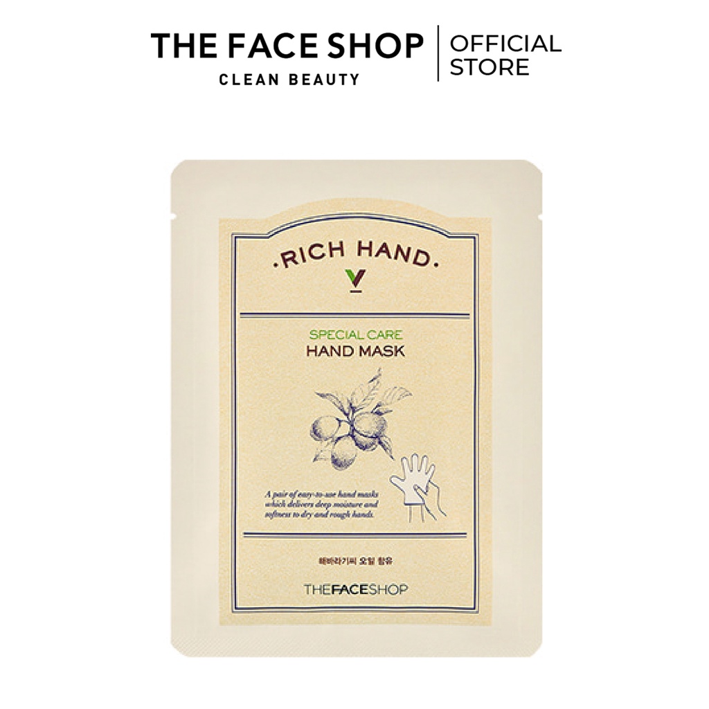 Mặt Nạ Chăm Sóc Tay TheFaceShop Rich Hand V Special Carehand Mask 16ml