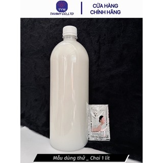 Chai lớn 1 lít sữa tắm Sữa Dê trắng da giá rẻ dùng cho khách sạn, nhà nghỉ
