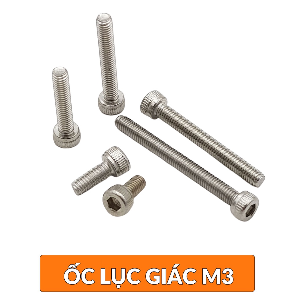 Ốc lục giác M2 | M3 inox 304 đầu tròn  nhiều kích thước