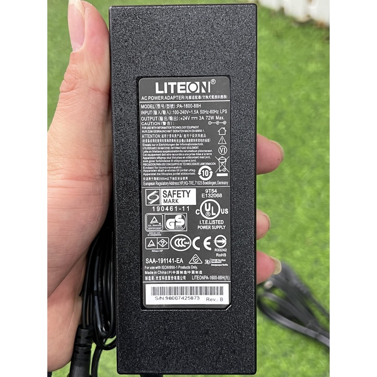 nguồn adapter DC 24v cho máy in mã vạch Argox OS-2130D