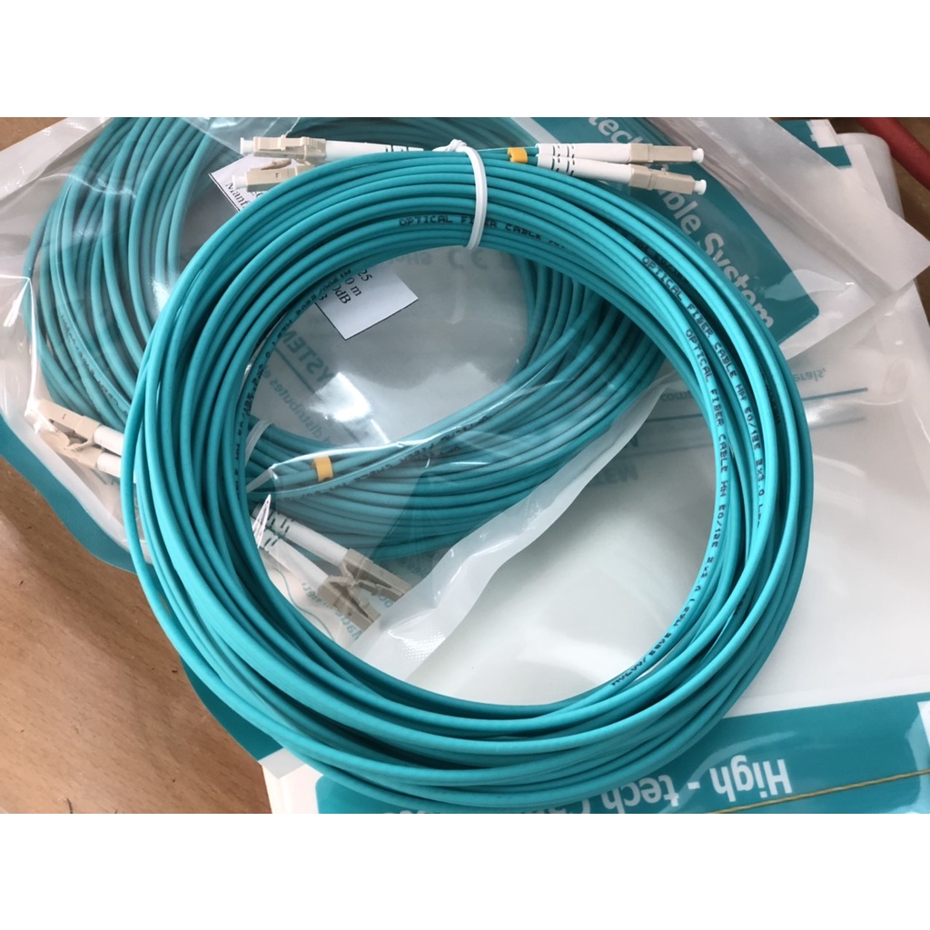 Dây nhảy quang NEWLINK 3.0MM OM3 Duplex đầu nối LC-LC dài 10m, 15m, 20m hàng cao cấp