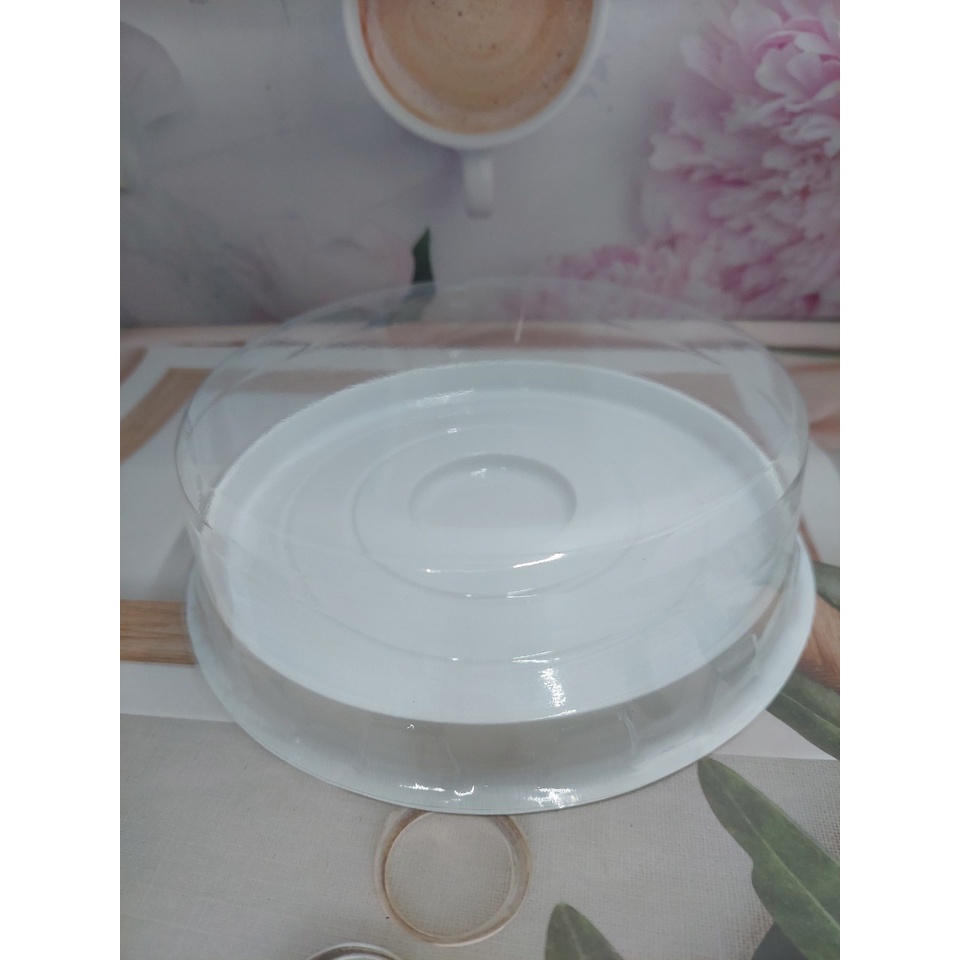 50 - 100 Hộp Đựng Bánh H25 Nắp Thấp Đen Trắng