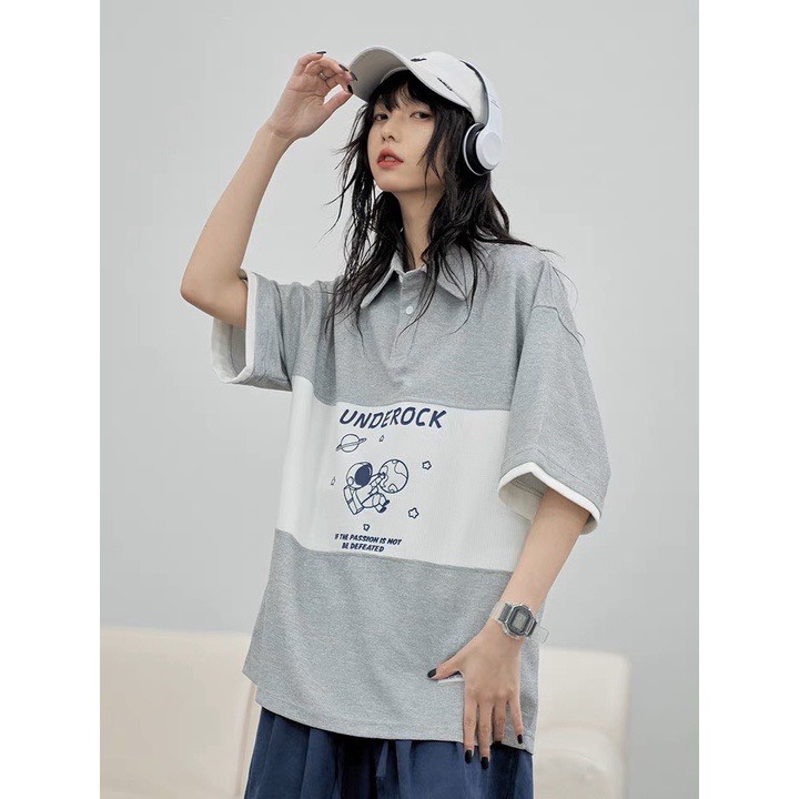 Áo polo unisex nữ nam đều mặc được, chất tổ ong UNDEROCK